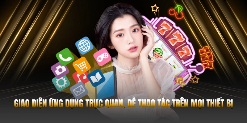 Giao diện ứng dụng trực quan, dễ thao tác trên mọi thiết bị